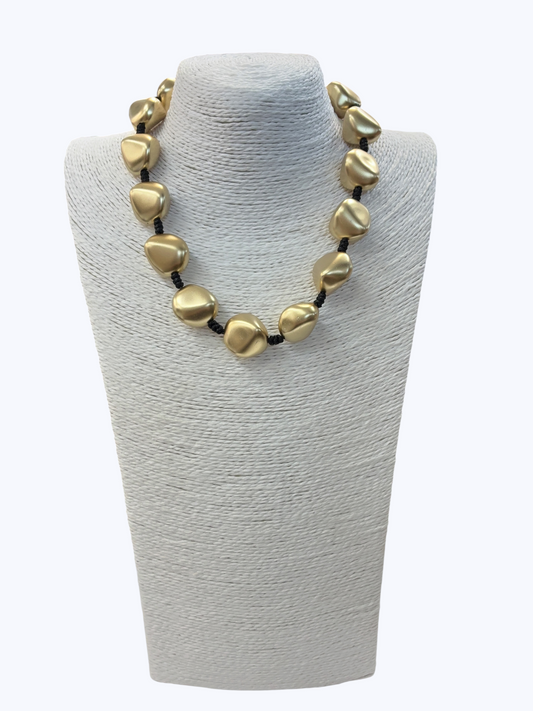 Metallic Beaded Short Necklace | N5361
