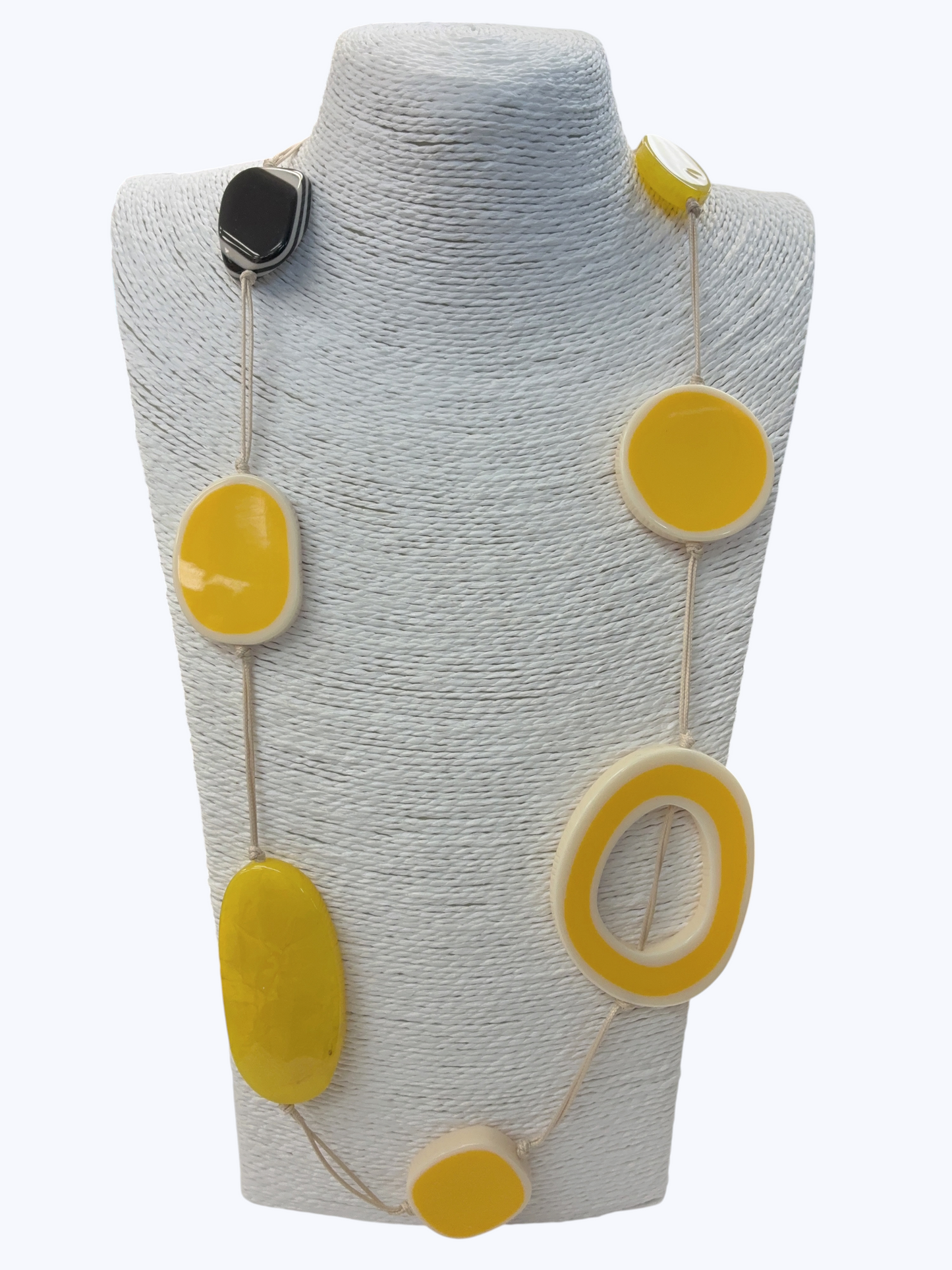 Oversized Acrylic Long Disc Necklace | N5365