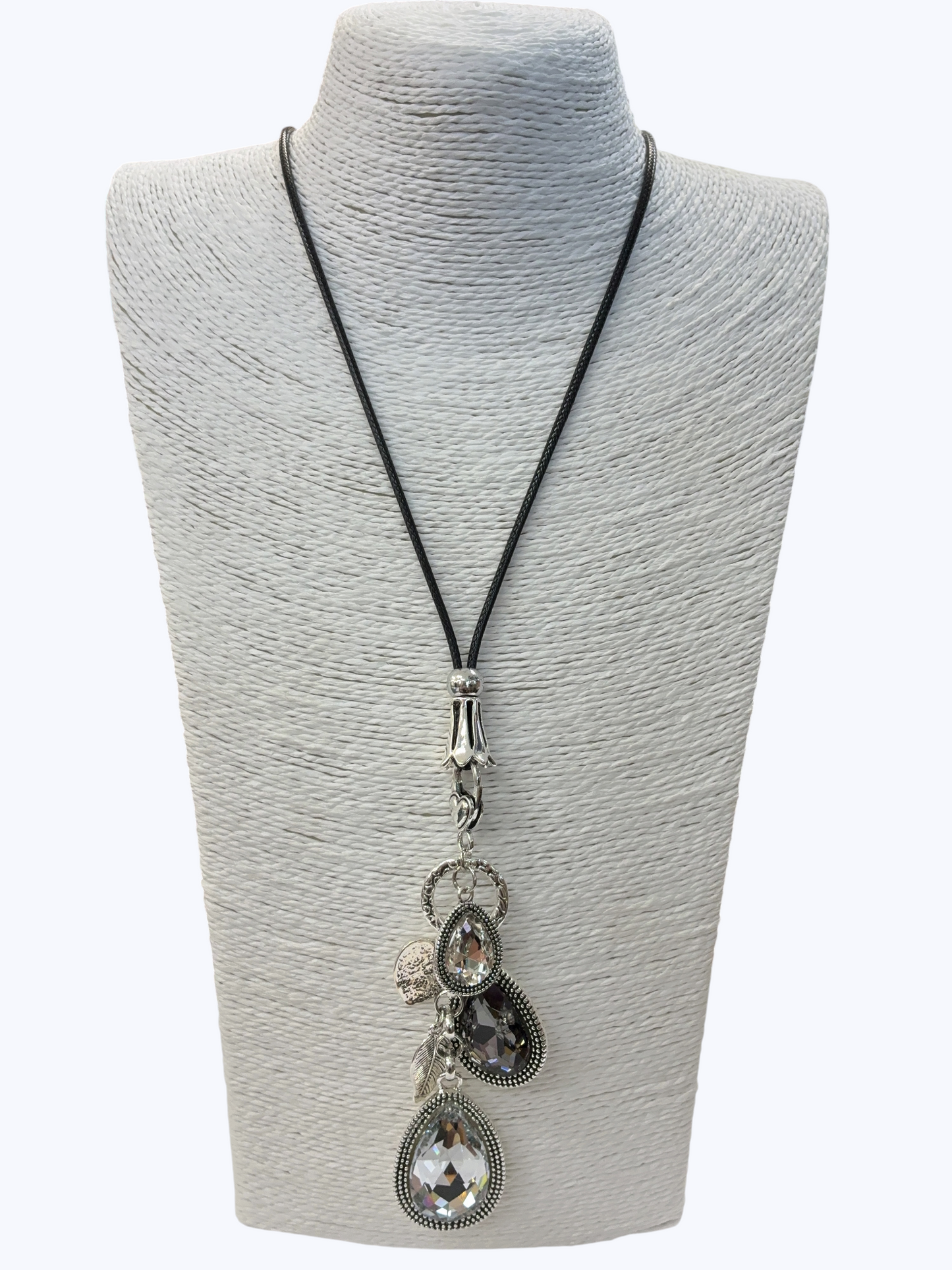 Teardrop Crystal Long Necklace | N5366