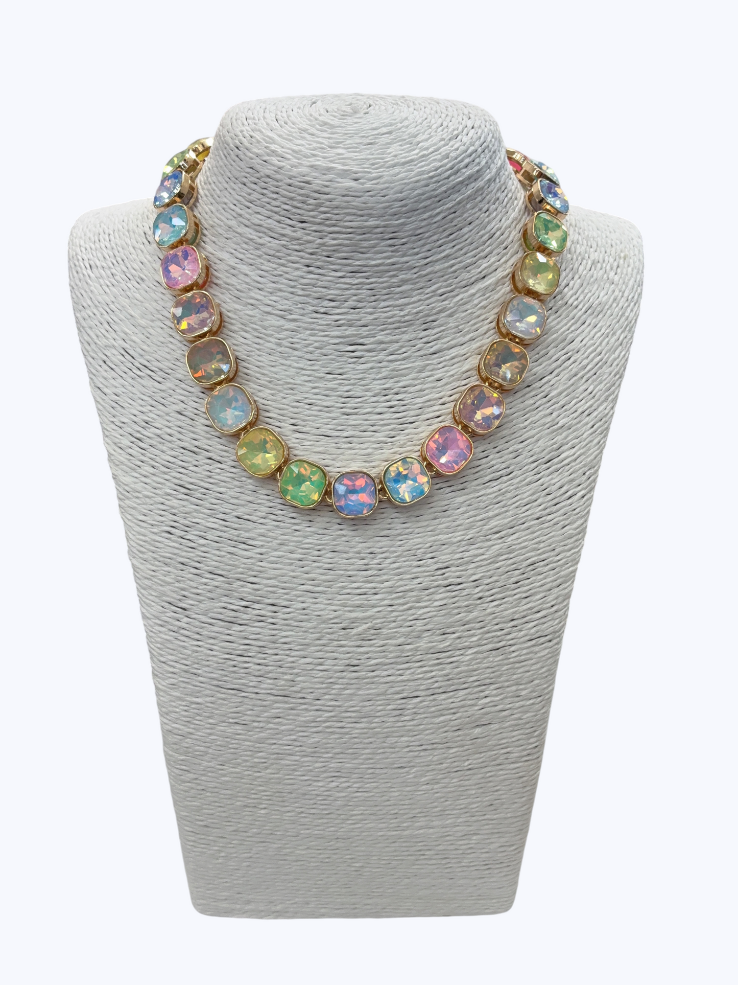 Opal Stone Link Necklace | N5375