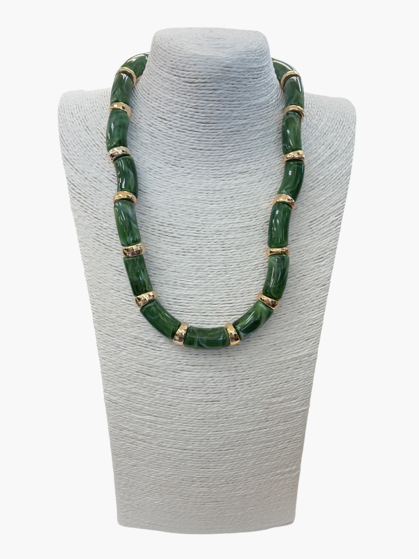 Brown Acrylic Long Necklace | N5114