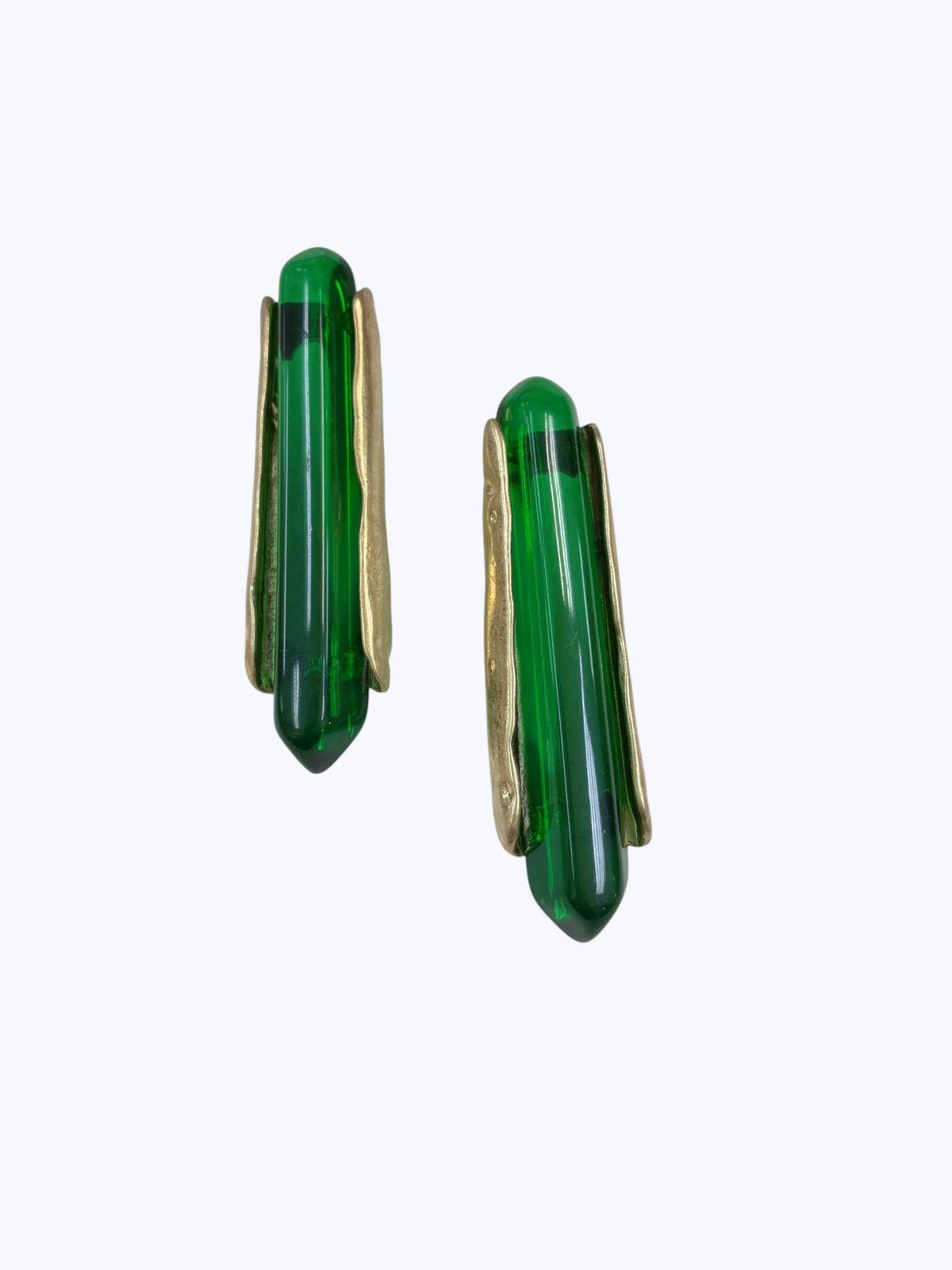 Sculptural Crystal Bar Earrings | E2613
