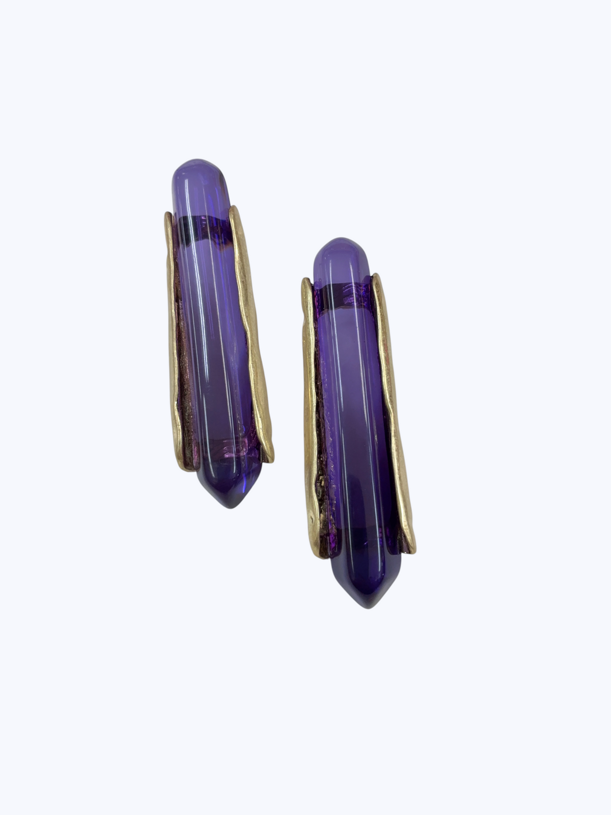 Sculptural Crystal Bar Earrings | E2613