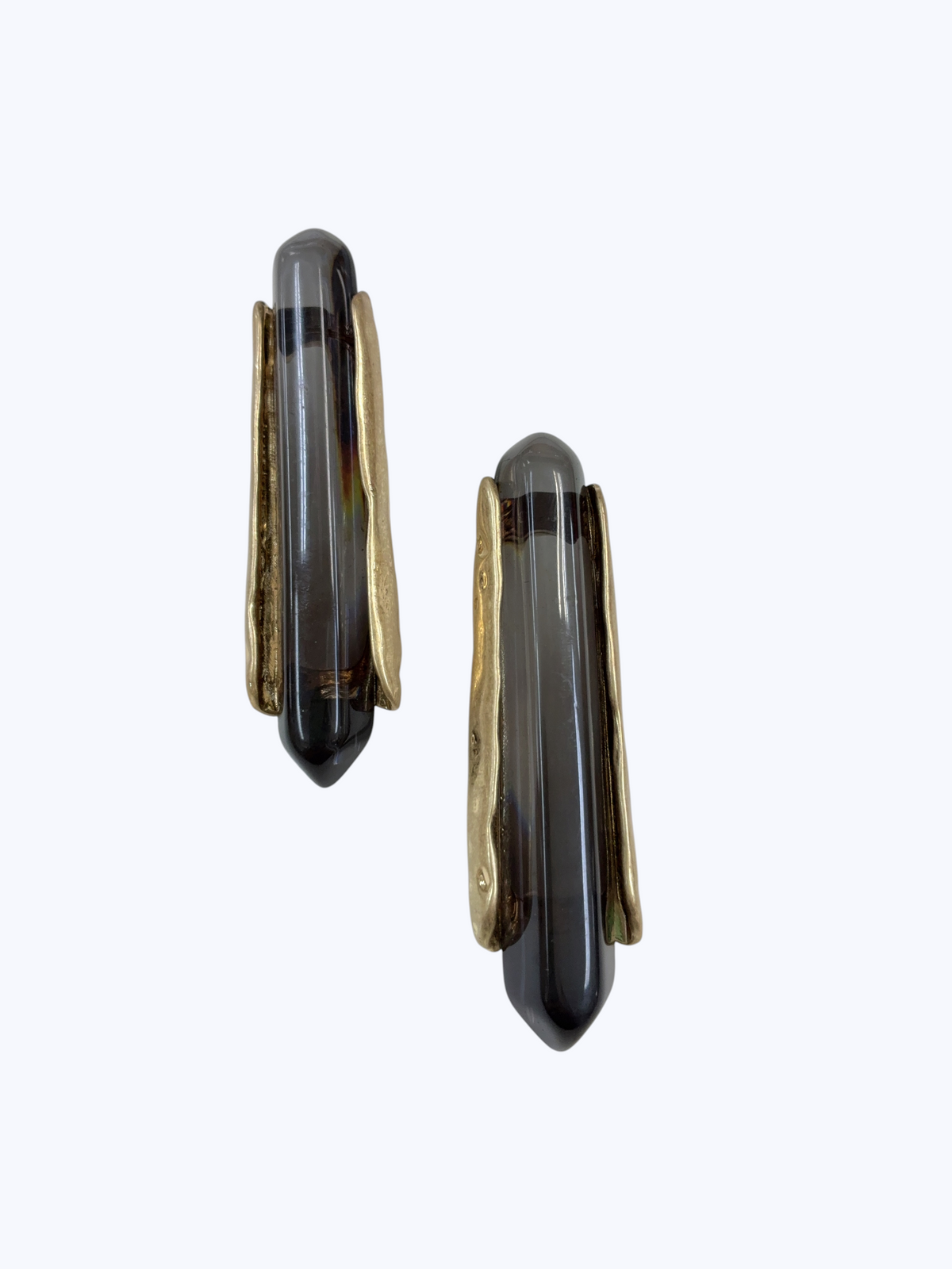 Sculptural Crystal Bar Earrings | E2613