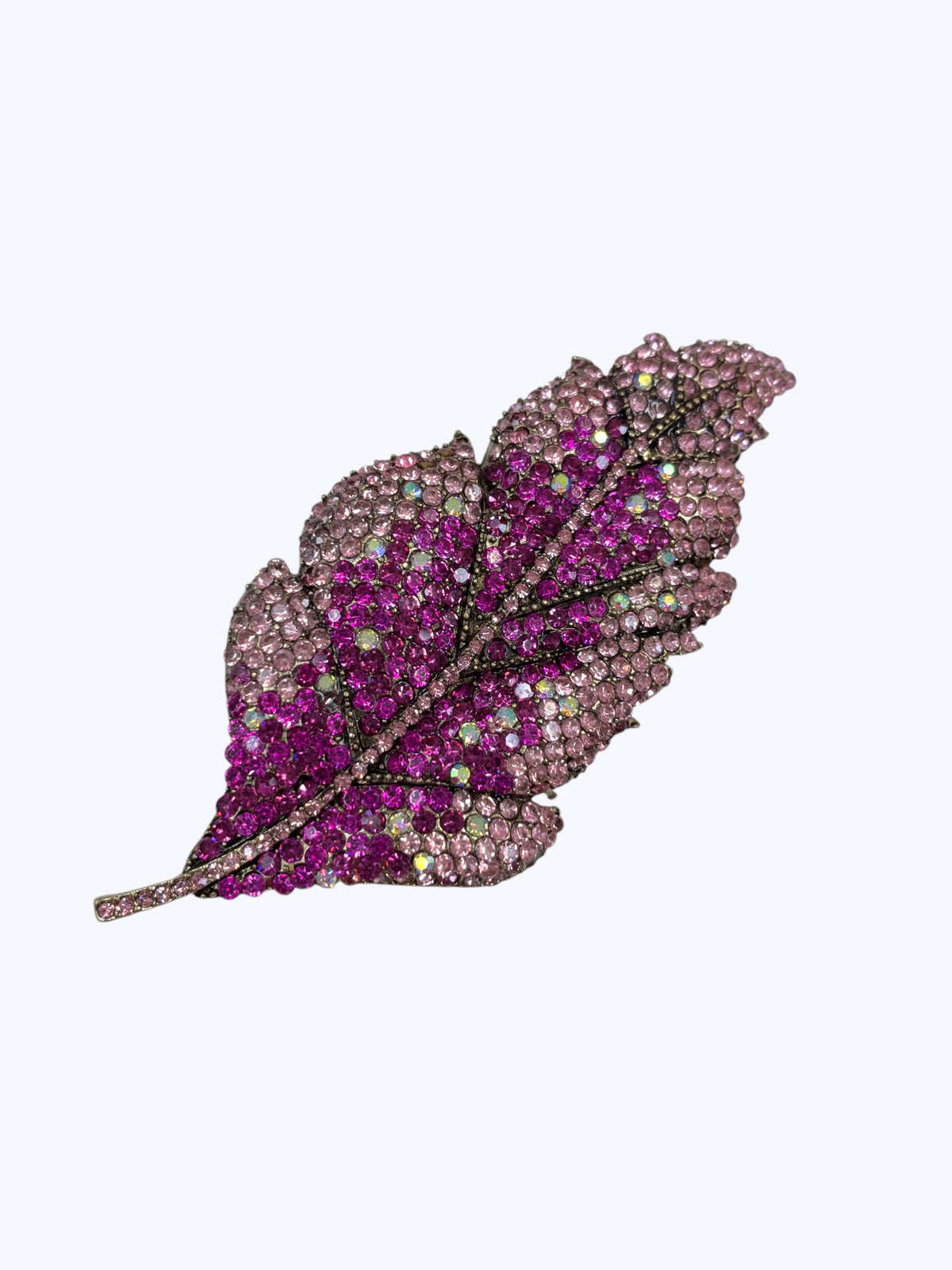 Sparkling Leaf Embellished Brooch | BR0475