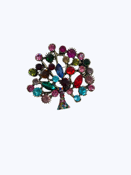 Crystal Tree Brooch | BR0060