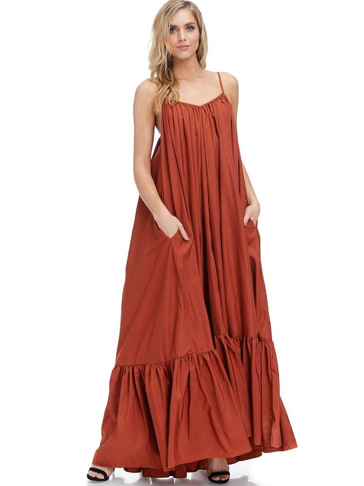 Rideau Dress with Black Open