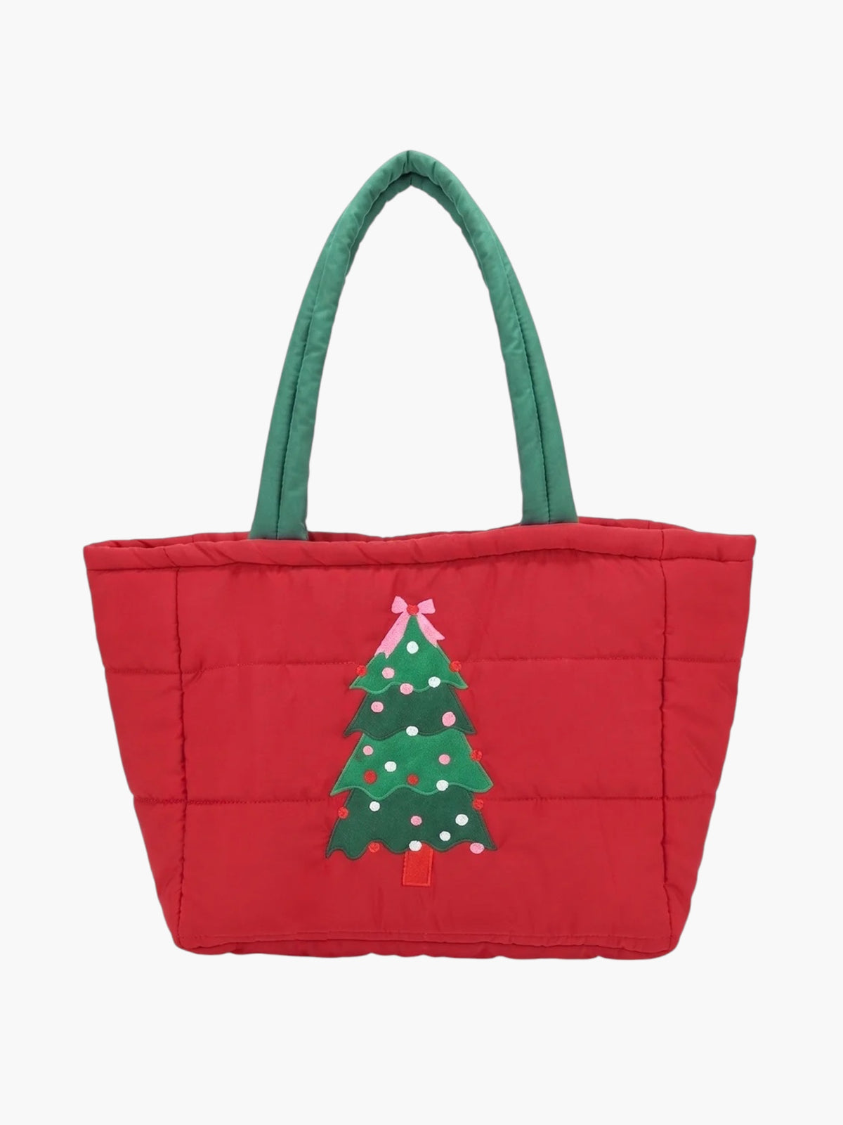 Christmas Tree Quilted Tote Bag | P0034