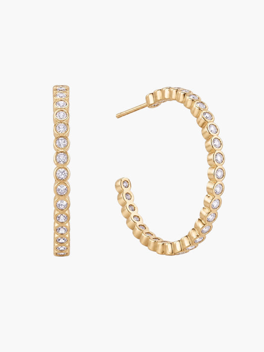 Cubic Zirconia Post Earrings - E2608