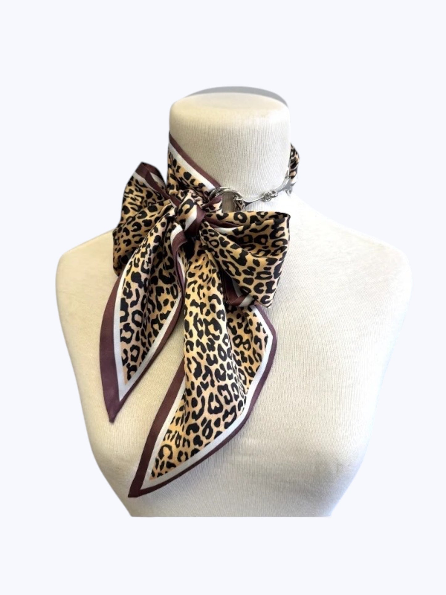 Leopard Print Scarf Necklace | SN0009
