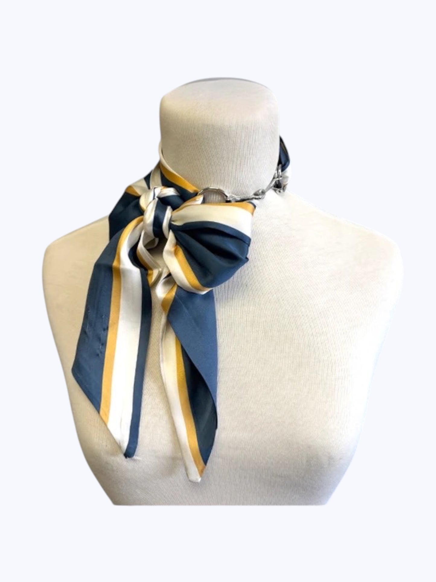 Striped Bow Scarf Necklace | SN0008