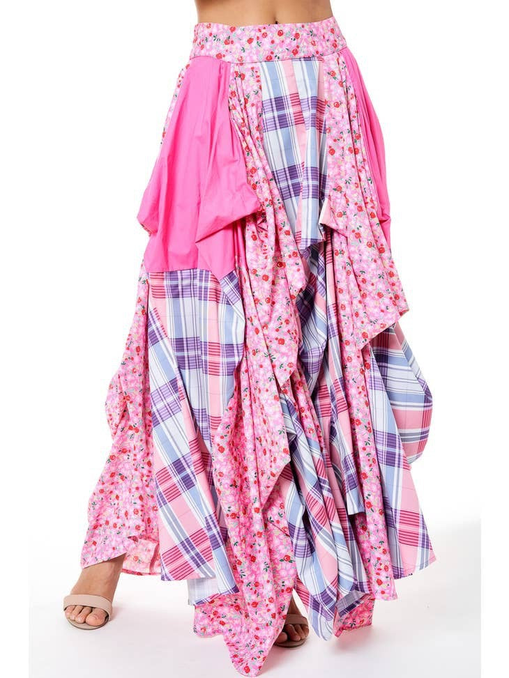 Flower Printed Maxi Skirt