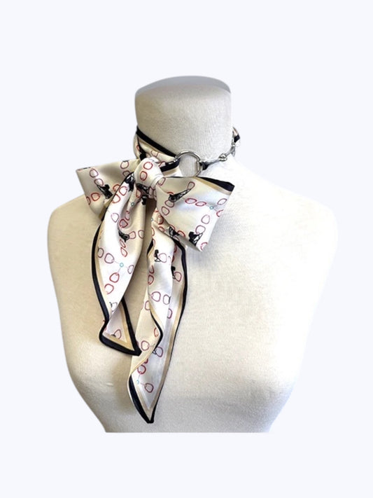 Ring Print Scarf Necklace | SN0004