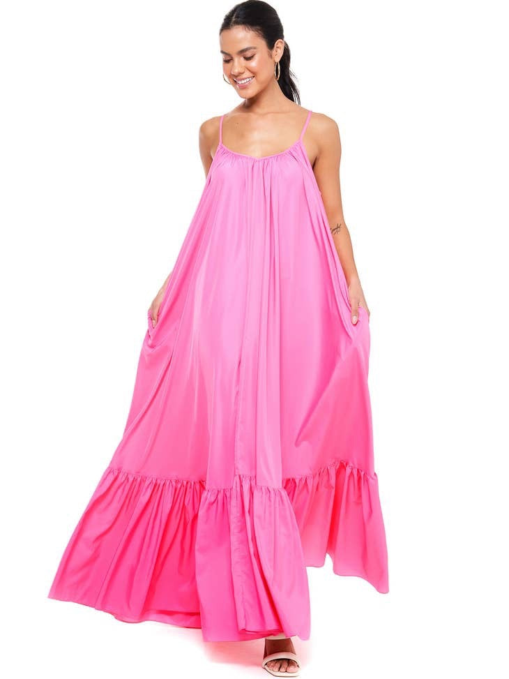 Rideau Dress with Black Open