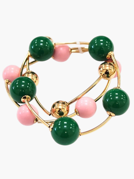 Acrylic Bubble Bead Bracelet - B0562