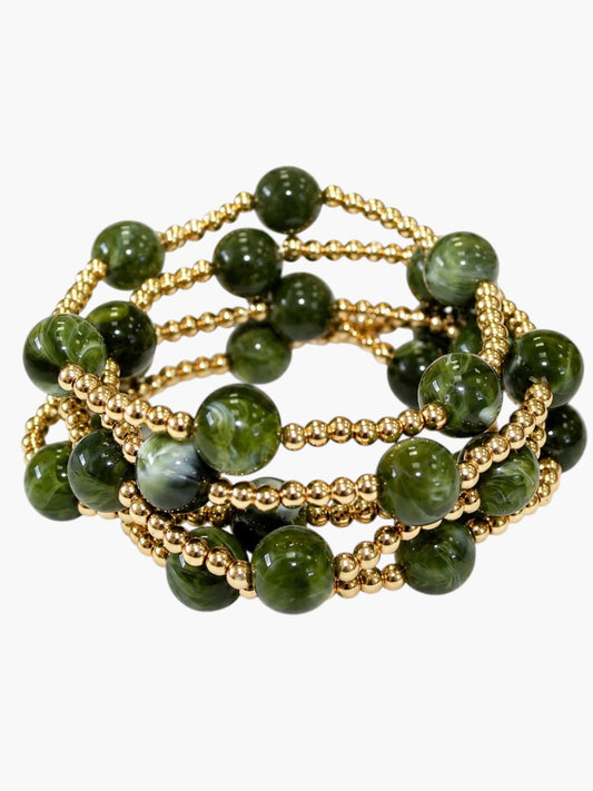Multi Strand Bubble Bead Bracelet - B0557