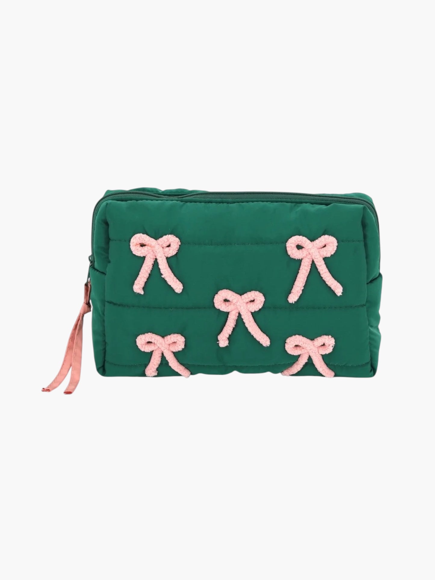 Pink Bows Quilted Pouch |P0037