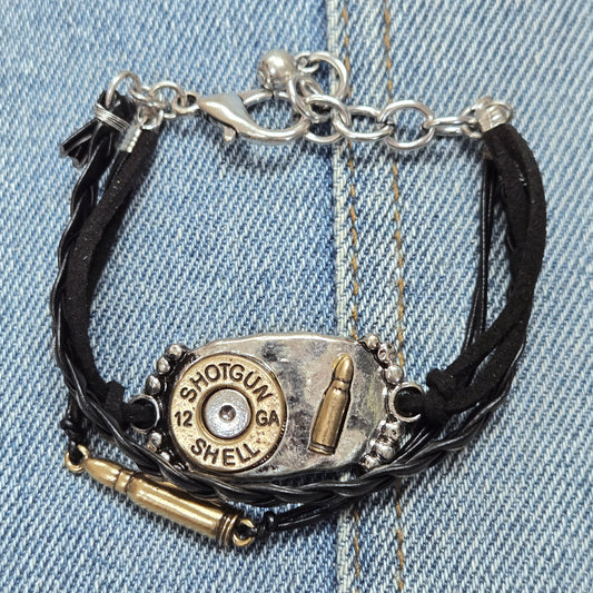 B0202 JB0254 Bullet Shell Design Wrap Bracelet
