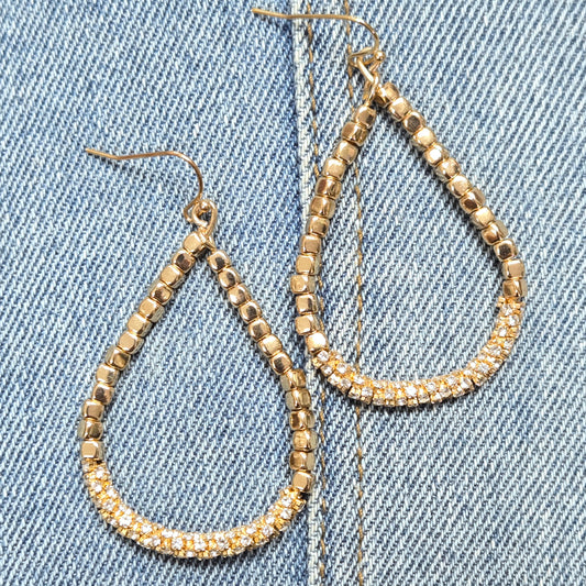 E1235 JE0597 Teardrop Shape Drop Dangle Hook Earrings