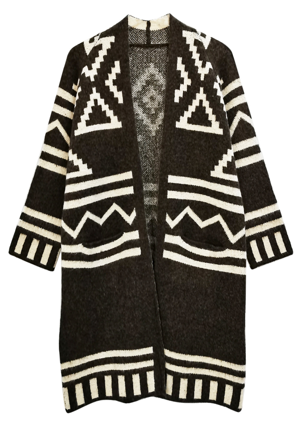 A brown poncho on a white background.