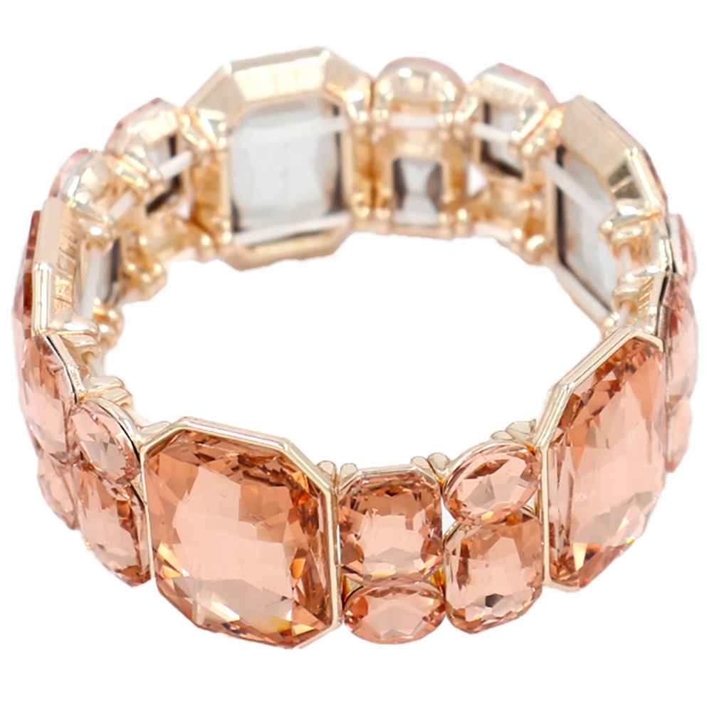 Ornate Gemstone Accent Bracelet | B0581
