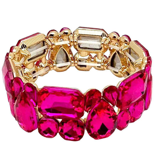 Geometric Jeweled Bracelet | B0582