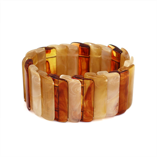 B0437 | Acrylic Link Stretch Bracelet | KB2211