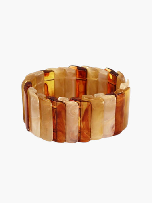 B0437 | Acrylic Link Stretch Bracelet | KB2211