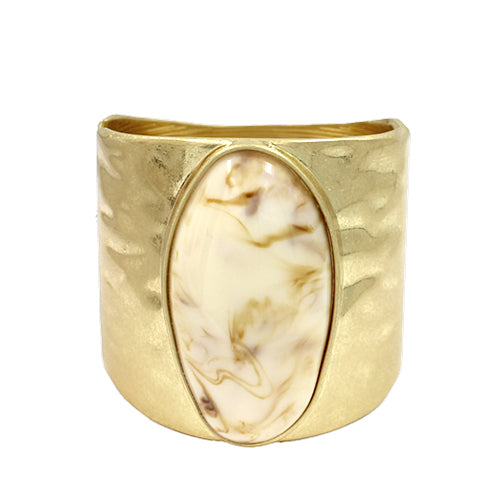 B0528 | Marbled Acrylic Cuff Bracelet | KB2328