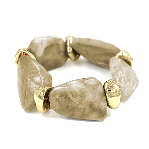 B0529 | Organic Acrylic Stretch Bracelet | KB3021