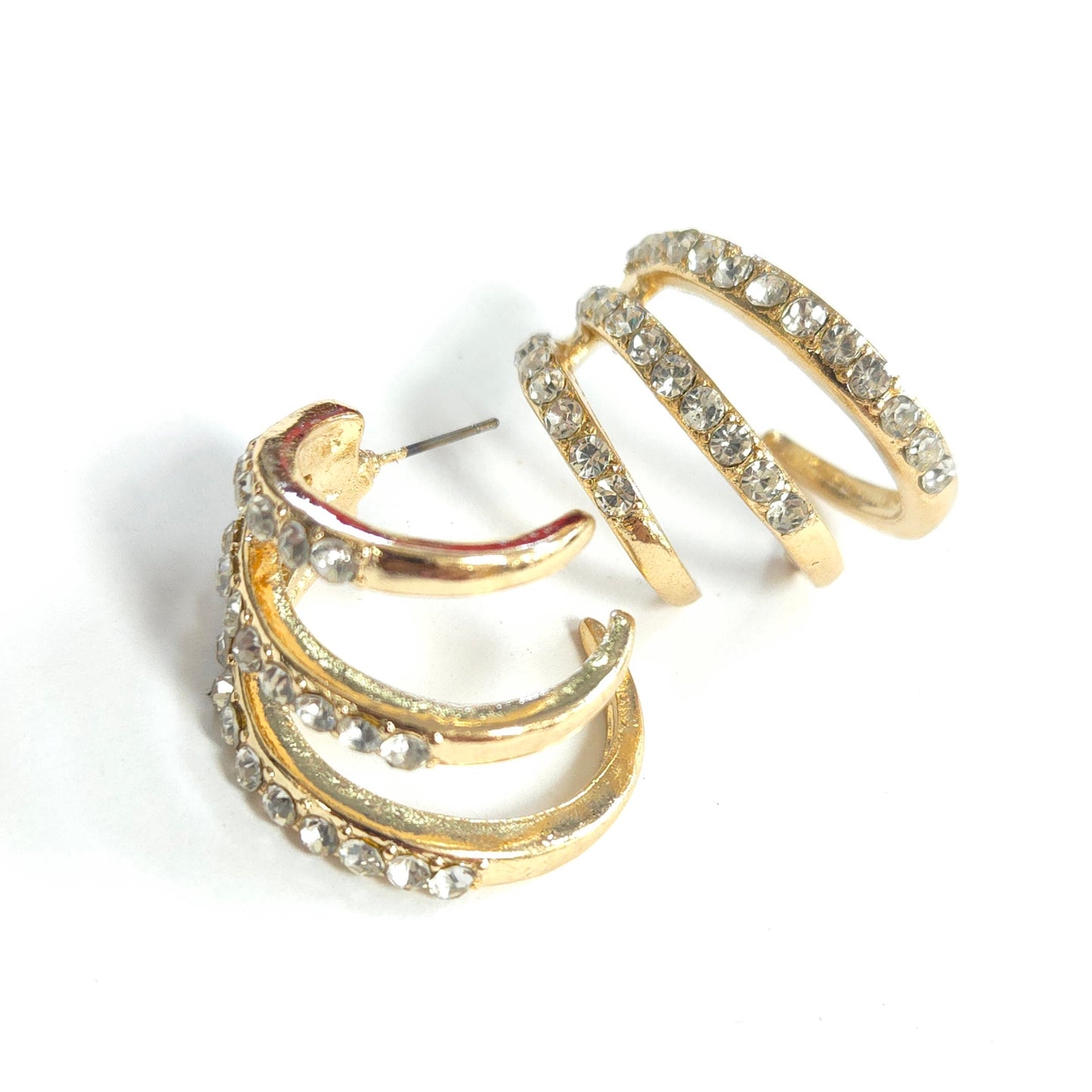 E1457 KE1050 Hoop Post Earrings
