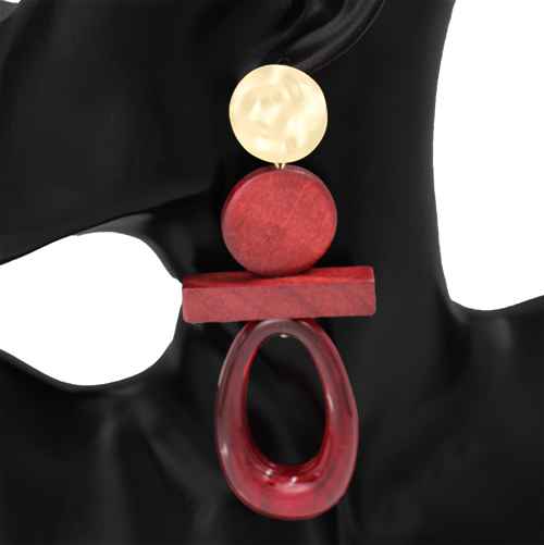 Layered Wood Earrings | E2506
