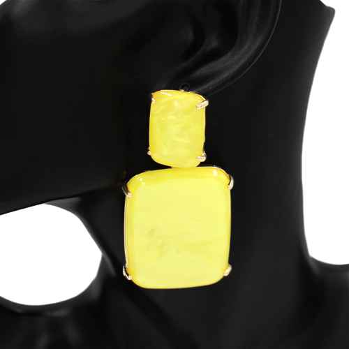 E2550 | Bold Acrylic Drop Earrings | KE1117
