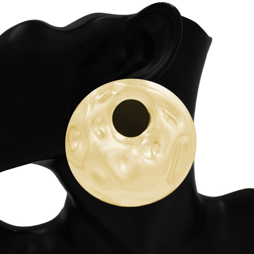 E2564 | Hammered Open Disc Earrings | KE1128