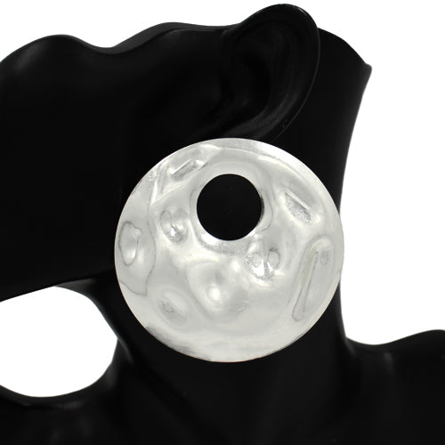 E2564 | Hammered Open Disc Earrings | KE1128