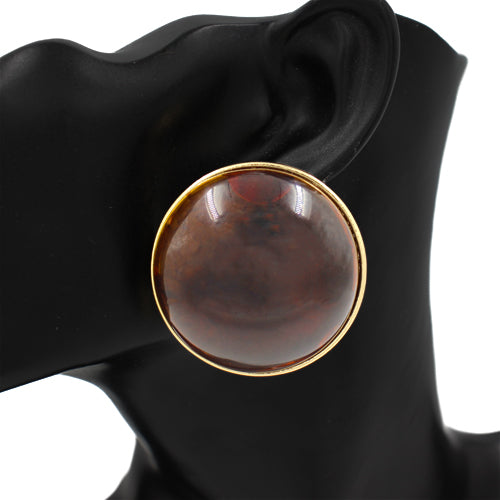 E2565 | Dome Acrylic Stud Earrings | KE1137