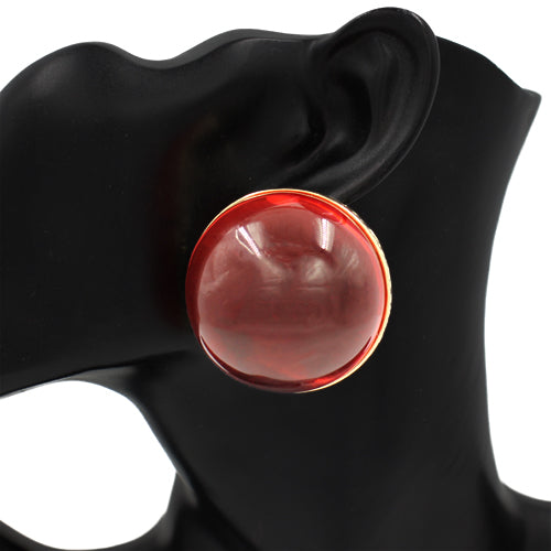 E2565 | Dome Acrylic Stud Earrings | KE1137