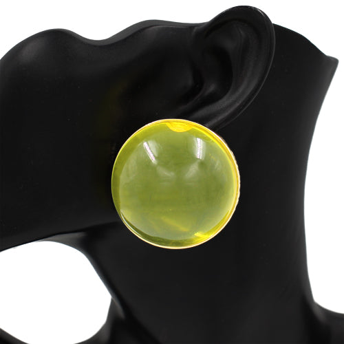E2565 | Dome Acrylic Stud Earrings | KE1137