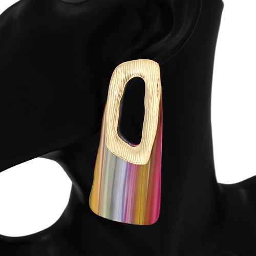 E2350 | Bold Geometric Panel Earrings | KE1151