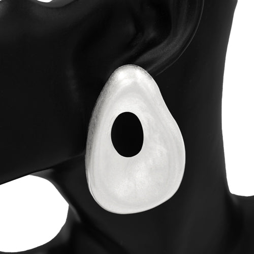 E2567 | Sculptural Open Oval Earrings | KE1163