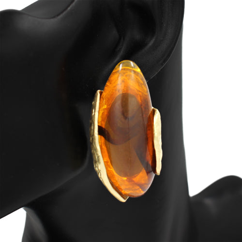 E2569 | Oval Acrylic Drop Earrings | KE1171