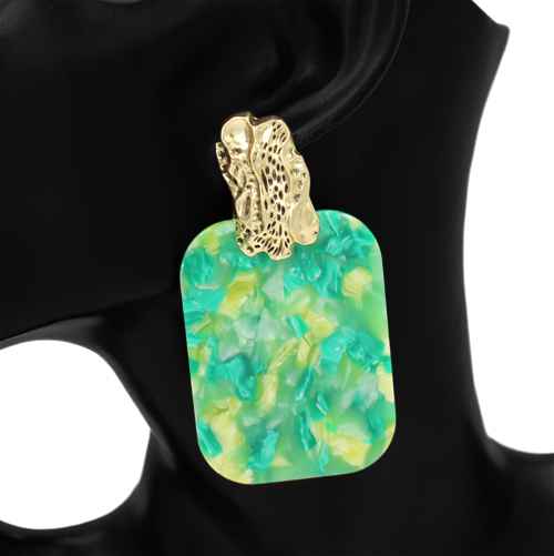 E2516 | Marbled Drop Earrings | KE1217