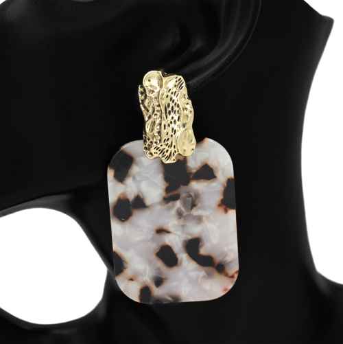E2516 | Marbled Drop Earrings | KE1217