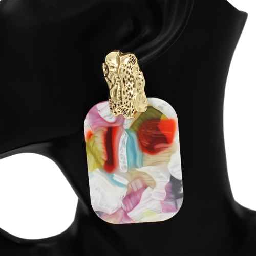 E2516 | Marbled Drop Earrings | KE1217