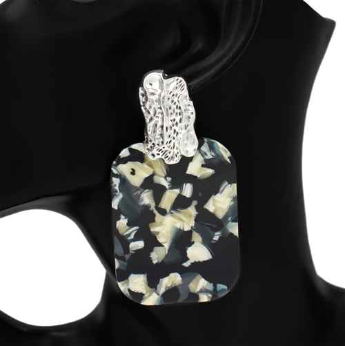 E2516 | Marbled Drop Earrings | KE1217