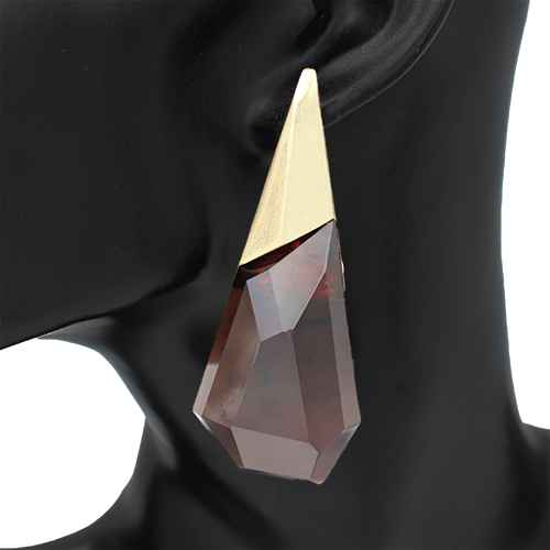 Geometric Faceted Drop Earrings | E2665