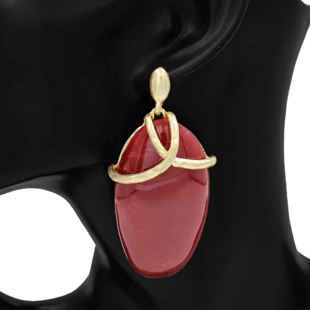 Resin Accent Drop Earrings | E2626