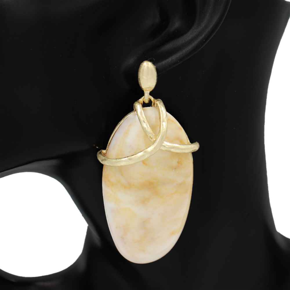 Resin Accent Drop Earrings | E2626