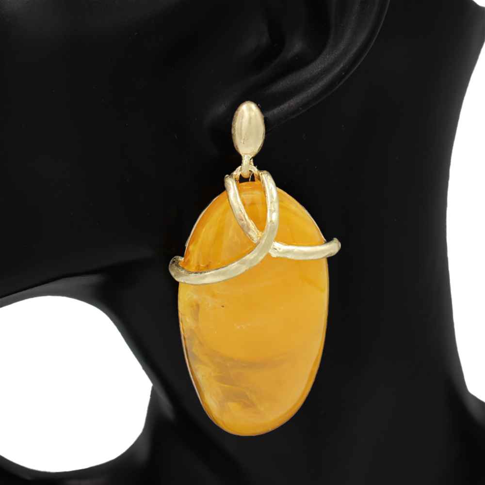 Resin Accent Drop Earrings | E2626