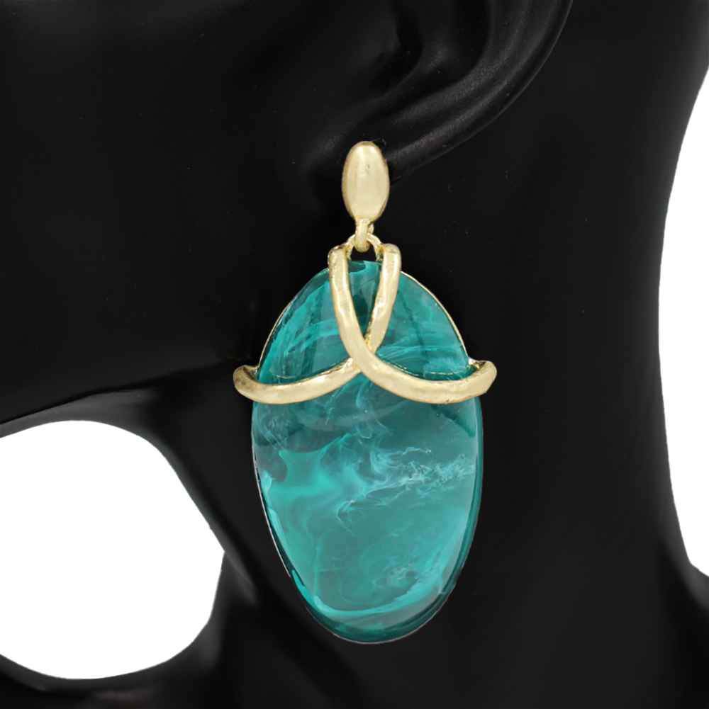 Resin Accent Drop Earrings | E2626